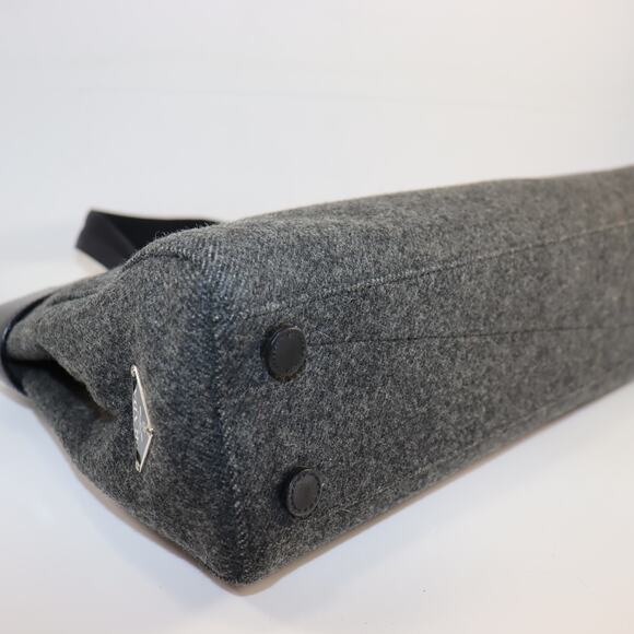 Prada Vintage Wool & Leather Tote – Made in Italy - Picture 5 of 10